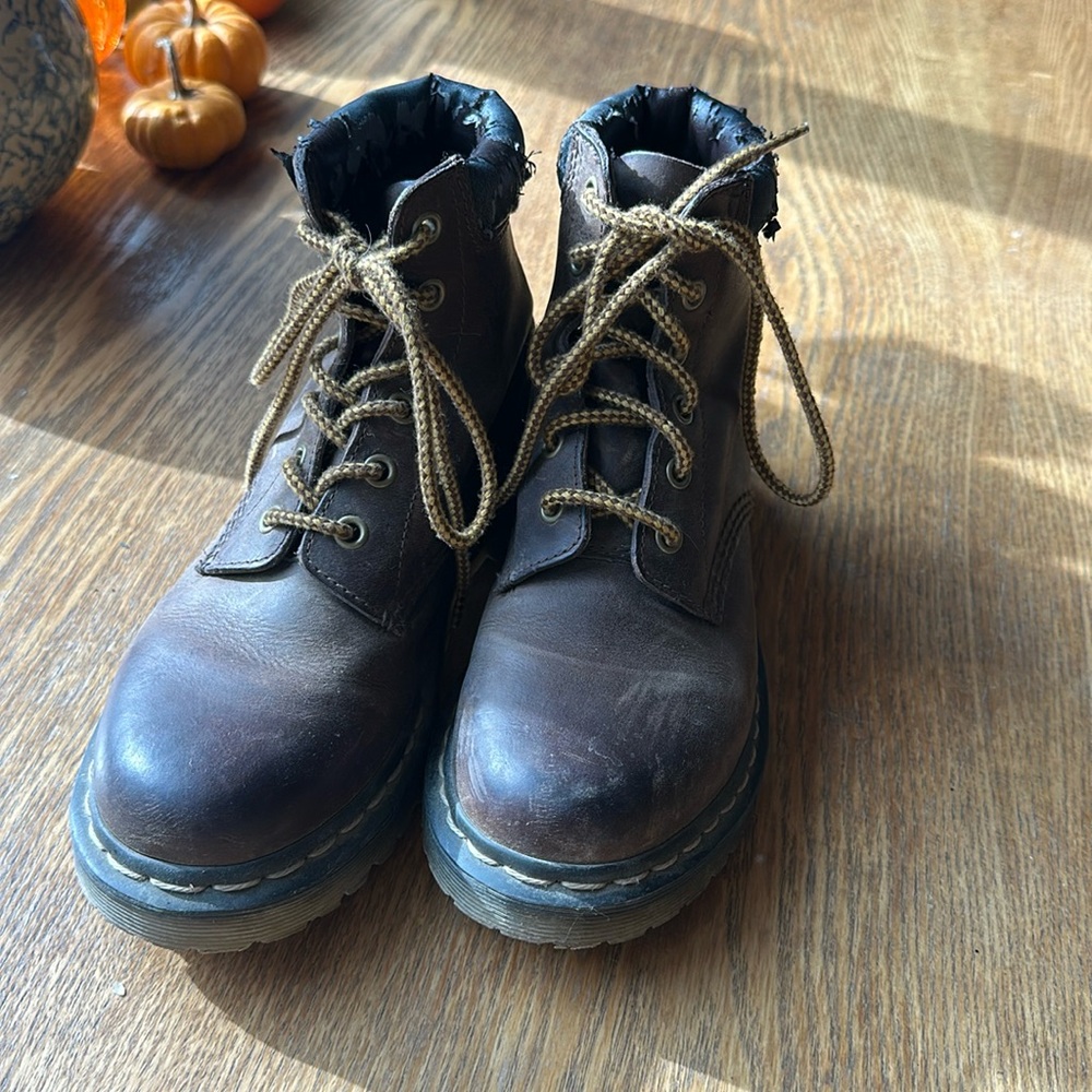 Dr. Martens brown lace up boots